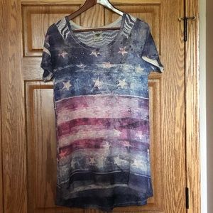 Vocal Americana knit tunic